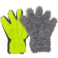 1Pc Waterproof Mitt Premium Microfiber Wash Mitt Auto Car Wash Soft Anti-Scratch For Car Wash Multifunction Thick Cleaning Glove pilka spalva