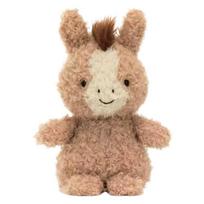 Pliaušinis žirgas, rudas, 18 cm, mielas minkštas minkštas žaislas, paguodos lėlė, gimtadienio dovana