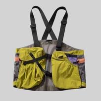 Lightweight Running Hydration Vest Breathable Mesh Cloth Waterproof Pocket Cycling Marathon Outdoor Sports one size žalia