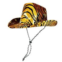Zebra Tiger Leopard Printed Western Cowboy Hat Adjustable Cosplay Hat Fashion Costume Hat Tiger Print