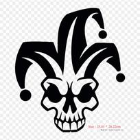 Jester Sticker Joker Decal Iron on Heat Transfer Printing Vinyl Patches Sticker for Clothes DIY Appliques Washable Patches