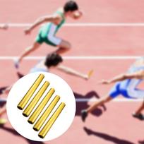5 Pieces Relay Batons Running Race Sticks Equipment 11.42inch Training Tools Athletics for auksas