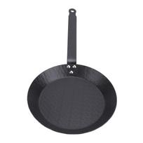 Carbon Steel Skillet Nonstick Frying Pan Smokeless Comfortable Grip Indoor Outdoor Cooking for 20cm/7.9in