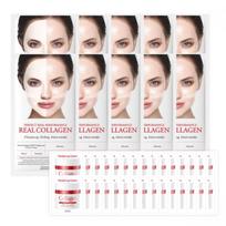 [Dermafix] Kolageno kaukė 10 vnt. + Ampulės kremas 30 vnt.