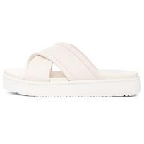 UGG Patogūs odiniai kryžminiai šlepetės Moteriškos šlepetės Baltos 1128635-JLTH 36