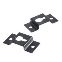 Surround Sound Speaker Wall Hangers Sturdy Metal Construction Wall Mount Hook for Safe and Stylish Home Music Setups 1 black