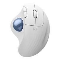 Logitech ERGO M575S Wireless Trackball Mouse (Upgraded Silent) perlų baltos spalvos
