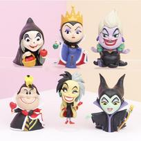 6pcs/Set Anime Villain Figure Queen Cruella Maleficent Evil Witch Action Figure Collection Model Doll Toys Kids Birthday Gift juoda