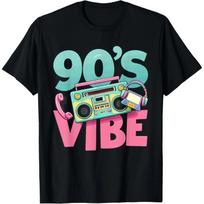 1990-ųjų muzika 90-ųjų nuotaika T-shirt S juoda