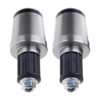 2Pcs Universal Bar Ends Motorcycle Motorbike Handlebar End Weights raudona