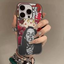 Singer Lana Del Rey Corrugated Pattern For IPhone 17 16 15 14 13 12 11 16 Pro Max Plus Pro Non-slip Phone Cover iPhone 14pro max