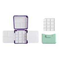 Palette Paint Case with Empty Pans, Paint Tray Palette Box for Watercolor Empty Watercolor Palette, Watercolor Tins Box