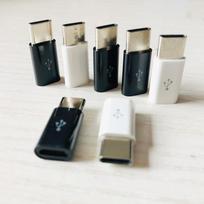 Micro USB to Type-C Adapter: V8 Charging Data OTG Converter for Android, Apple, and Huawei Devices White V8 Female to Type-C Male