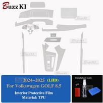 2024-2025 For Volkswagen GOLF 8.5 TPU Pre Cut Navigation Gear Console Car Interior Repair Protect Car Film Anti-scratch Sticker Left-hand drive