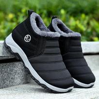 Aulinukai Nauji Žieminiai Sniego Batai Šilti Kailiniai Vyriški Įslystami Vyriški Patogūs 2025 Laisvalaikio Batai Sportbačiai Neslystantys Botas Zapatos Hombre 39 juoda