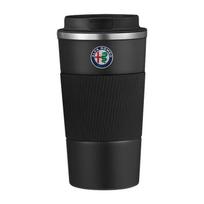 For Alfa Romeo 147 159 156 Giulietta Giulia Mito Spider Alpha Nheadrest 1Pcs Stainless Steel Emblems Coffee Thermos Bottle Thermal Mug Car Accessories juoda