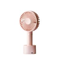 SOLOVE Premium N9pro rankinis ventiliatorius, įkraunamas per USB, su pagrindu, nešiojamas mini ventiliatorius, vasaros laukui, rožinis rožinė