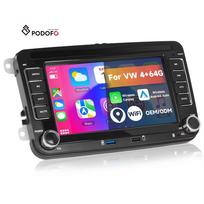 Podofo 7'' 6+128G Android Car Audio for VW Magotan Passat Golf Polo Seat Skoda Wireless Carplay/Android Auto GPS Radio Para Auto 7'' 128G 6g