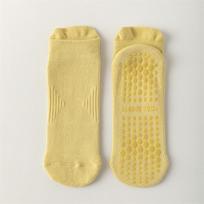 Womens Non-Slip Yoga Socks With Silicone Grip Short Crew Pilates Fitness Indoor Exercise US 5.5-9 geltona