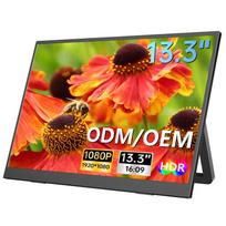 OEM/ODM 13.3 '' Portable LCD Monitor with 1080p HDR IPS Eye Protection Screen Low Blue Light Mode Travel Laptop External Monitor B133-SZF06L6