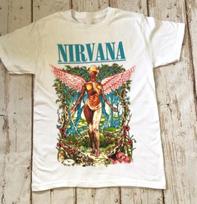 NAUJAS NIRVANA ANGEL In Utero BALTAS JUOSTOS T-shirt Dydis S5XL EE1021 XL