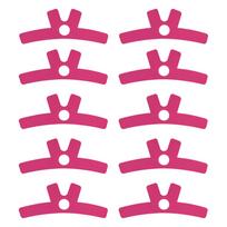 10Pcs Unisex Elastic Sports Tape with Breathable Mesh Muscle Tape Easy Adhesive for Neck and Shoulder for Sports Muscle Support rožinė raudona spalva