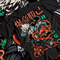Katsuki Bakugo My Hero Academia Black TShirt Gift For Fan S