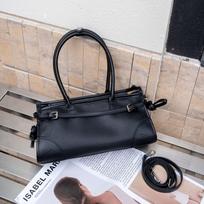 Natūralios karvės odos lašo rašto moteriška rankinė, vienos peties, crossbody, moteriška horizontali kvadratinė rankinė, madinga, aukštos klasės, didelės talpos juoda