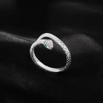Spirit Snake Ring Female Birthday Year Zodiac Fashion Personality Niche Design Temperament Versatile Advanced Sense Open Index Finger Ring