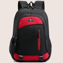 Mens Stylish Casual Backpack - Large Capacity, Laptop Compartment, Durable for School, Work & Travel - Comfortable Shoulder Stra raudona