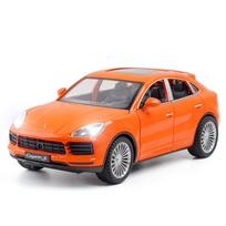 1/24 Porsche Cayenne S SUV Lydinio Automobilio Modelis Die Cast Metaliniai Transporto Priemonių Simuliacija Garsas Šviesa Automobilio Žaislai Kolekcionuojami Vaikų Gimtadienio Dovanos oranžinė