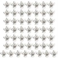 50vnt/daug Religinės Šventosios Dvasios Balandžio Laisvi Tarpiniai Karoliukai PASIDARYK pats Rožinio Karoliai Apyrankės Papuošalų Gamybos Dalys Priedai 50Pcs Silvery
