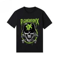 WWE American Fashion Brand 2025 Summer New DX Combination Short Sleeve Printed T-shirt Loose Casual T-shirt S juoda