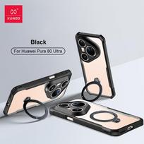XUNDD For Huawei Pura 80 Ultra Pura 80 Pro Plus Pro+ Case Luxury Casing Shockproof Protective Phone Cover With Rotatable Magnetic Holder For Huawei Pura 80 Ultra juoda