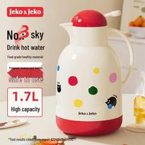 JEKO&JEKO Polka Dot Cat 1.7L Home Thermos Kettle