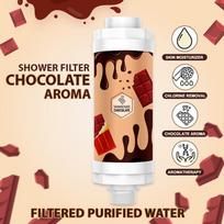 Chocolate Scented Shower Head Filter,Water Softener,Soft Hair/ Skin Chlorine Removal,Bathroom Accessories