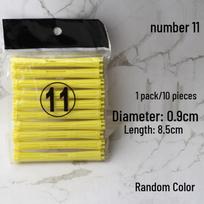 Thickened Cold Wave Curling Rods for Salon Perm & Styling yellow