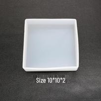 10x10cm Stačiakampė Epoksidinės Dervos Silikoninė Padėklo Forma