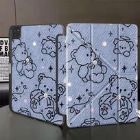 Tablet Case For iPad Pro 11th 10th 9th 8th 7th 12.9inch Air 4 5 M3 M2 1 2 M4 11inch Mini 6 7 Pro 2025 Holder Cover Small Line iPad Mini 7 8.3