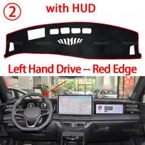 For Volkswagen Tiguan L Pro R-Line 3 Gen 2024-Present Dashboard Cover Board 2025 Anti-Slip Protect Pad Sunshade Carpet LHD Red with HUD
