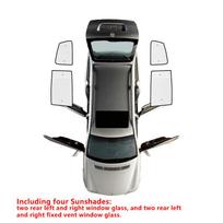Viso lango saulės skydelis automobiliui Volkswagen VW Sharan MK2 7N SEAT Alhambra 2011~ UV apsauga Automobilio priedai Langų deflektoriai Rear Windows 4pcs gray