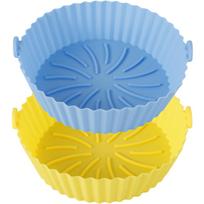 3/2pc Air Fryer Silicone Liner Soft Baking Pan Reusable Airfryer Oven Baking Tray Fruit Wash Basket Pizza Pan Liner Accessories