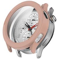 PC + Grūdinto Stiklo Dėklas Xiaomi Watch S5 Išmaniajam Laikrodžiui Dirželio Bamperio Dangtelis Ekrano Apsauga Xiaomi WatchS5 Korpuso Priedai Xiaomi Watch S5 rožinė