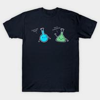 Asian Size Men Black Print T-shirt Funny Science Pun T-Shirt No-Cut Print Cotton Tshirt XL