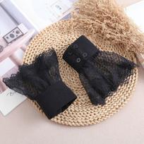 White Floral Lace False Cuffs Pleated Flare Bridal Accessories  Cosplay Accessories Style B