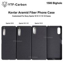 YTF Carbon For Sony Xperia 10 VI/V/IV/III Case Kevlar Magnetic Ultra-Thin Anti-Drop 10 VI Aramid Fiber Hard Cover Sony Xperia 10 III