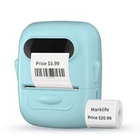 Marklife P50 Thermal Label Printer-No Ink/Toner Required USB Interface 58mm Paper Stock Battery Included Small Businesses Home P50
