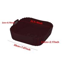 1PC Reusable Airfryer Pan Liner Accessories Silicone Air Fryers Oven Baking Tray Pizza Fried Chicken Airfryer Silicone Basket