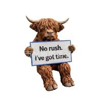 Highland Cow Hitch Cover Trailer Hitch Plug Durable Resin Material Fits Standard Trailer Hitch Receivers Protects Tow Hitch from Dirt and Damage One Size