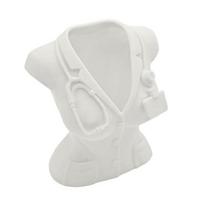 Nurse Uniform Pen Holder 3D Printed Medical Theme Desk Organizer for Pens Makeup balta